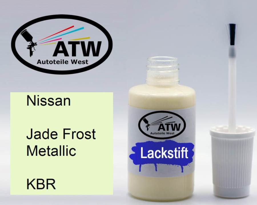 Nissan, Jade Frost Metallic, KBR: 20ml Lackstift, von ATW Autoteile West.